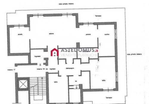 Planimetria Appartamento di ampia metratura posto al piano quinto
