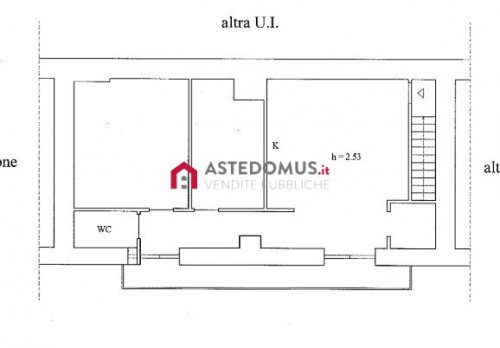 Planimetria Appartamento e locale commerciale