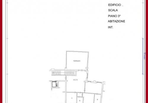Planimetria Appartamento in Via Enrico Mancini, loc. La Giustiniana