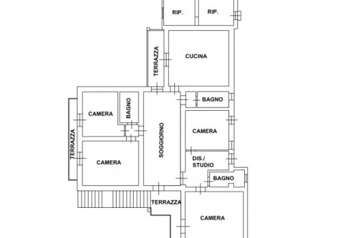 Planimetria Ampio appartamento con ingresso indipendente