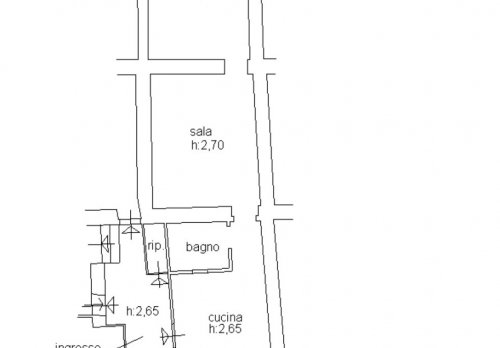 Planimetria Immobile composto da 3 appartamenti, cantina e  magazzino