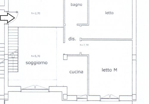 Planimetria Attico con roof garden - Monopoli