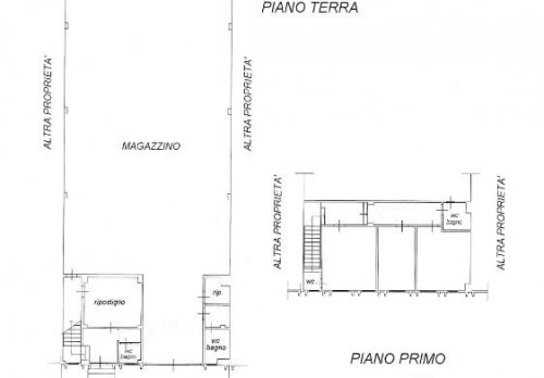 Planimetria Capannone - Via Augusto Righi n.3