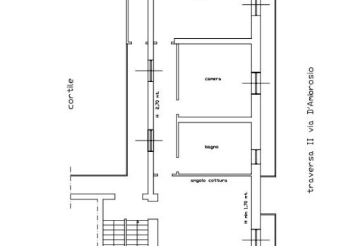 Planimetria Appartamento mansardato con duplice esposizione