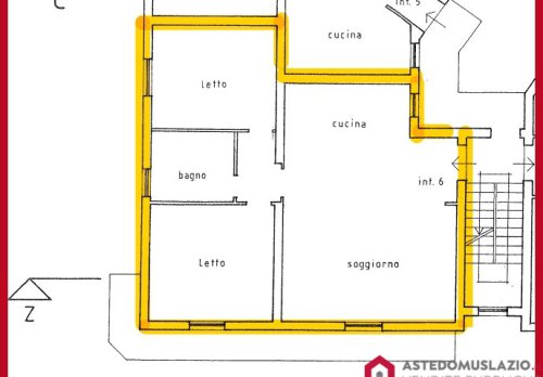 Planimetria Appartamento in Via Testoni, loc. Montarelli