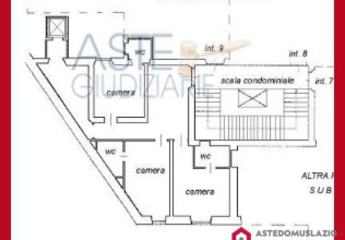 Planimetria Appartamento uso albergo in Via Nomentana (RM)
