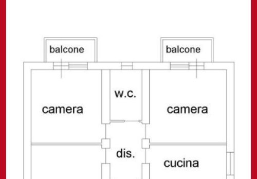 Planimetria Appartamento in Via Toscana, Fonte Nuova