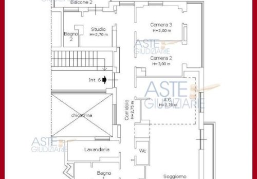 Planimetria Appartamento Via Eugenio Vajna, Roma