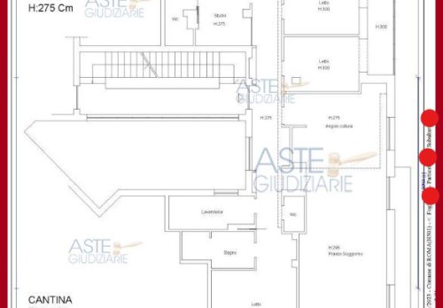 Planimetria Appartamento Via Eugenio Vajna, Roma