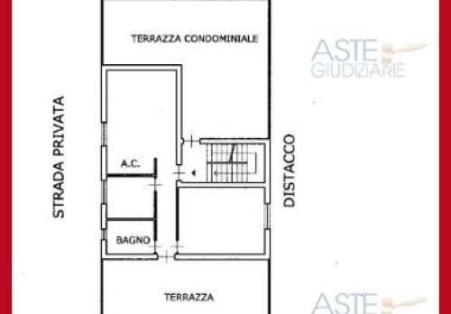 Planimetria Appartamento in Via Cardinal Deodato Piazza, Monterotondo