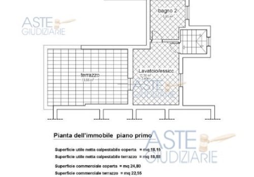 Planimetria Appartamento in villino Fiumicino