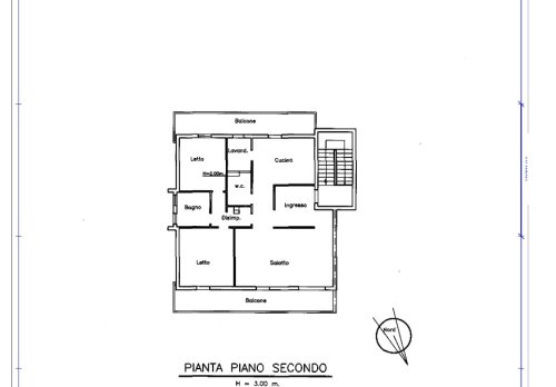 Planimetria Lequile (Le) - Appartamento con box auto.