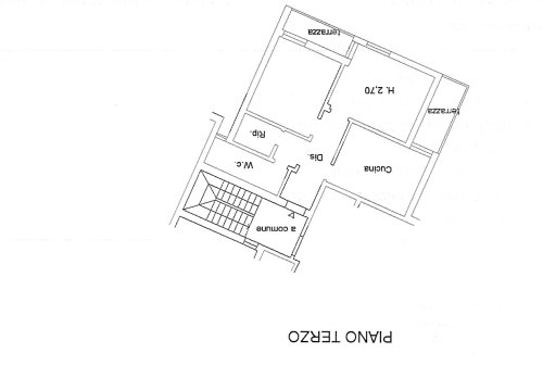 Planimetria Appartamento  112 MQ con cantina vicino al centro
