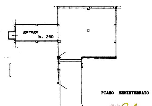 Planimetria Ingresso indipendente con giardino e garage