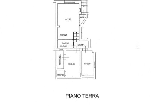 Planimetria appartamento con ingresso indipendente
