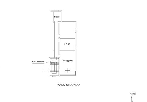 Planimetria appartamento con doppio garage