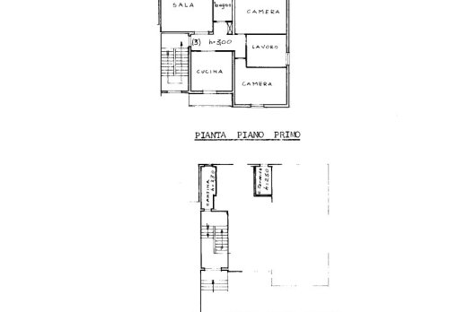 Planimetria appartamento con due garage