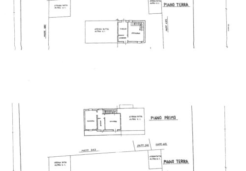 Planimetria Villa singola con due appartamenti