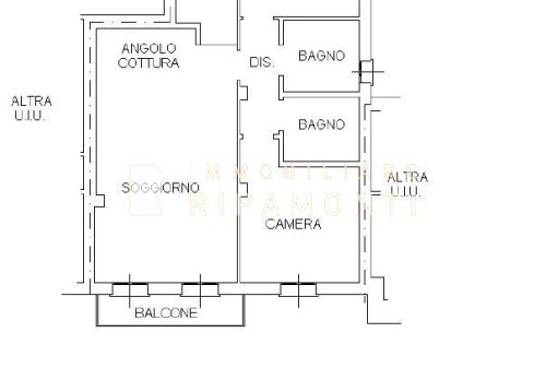 Planimetria TRILOCALE ARREDATO in affitto a Lecco