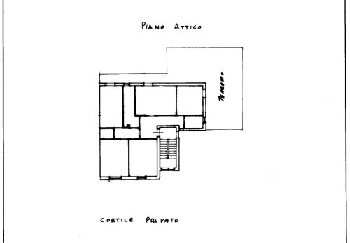 Planimetria Appartamento al Piano Attico con Terrazzo