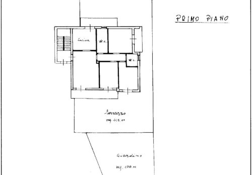 Planimetria Appartamento con Terrazzi e Giardino