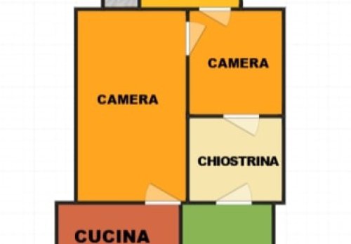 Planimetria Casa D'epoca con Locale/Garage, Terrazzo e Cantina