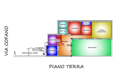 Planimetria Appartamento con terrazza esclusiva Trapani