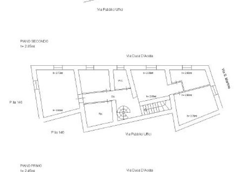 Planimetria Appartamento multilivello Camerota, di 165mq con terrazzo