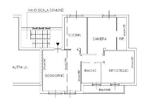 Planimetria Appartamento - Via Boaresco, n. 23
