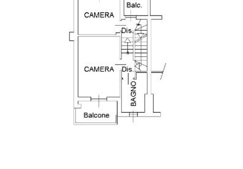 Planimetria Villetta a schiera - via Carlo Cattaneo n. 2 M