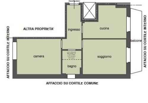 Planimetria Appartamento - Via privata Antonio Meucci n. 67