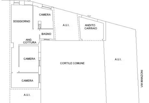 Planimetria Appartamento - Via Eugenio Villoresi n. 1