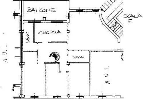 Planimetria Abitazione di tipo civile - Piazza Grandi 48