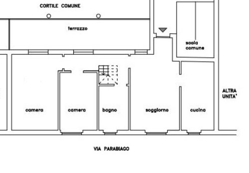 Planimetria Appartamento - via Parabiago n. 13