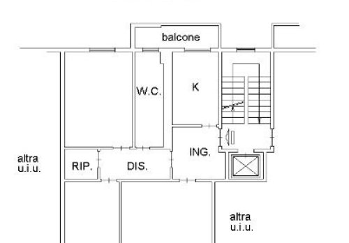 Planimetria Appartamento - VIA DEI SALICI 75