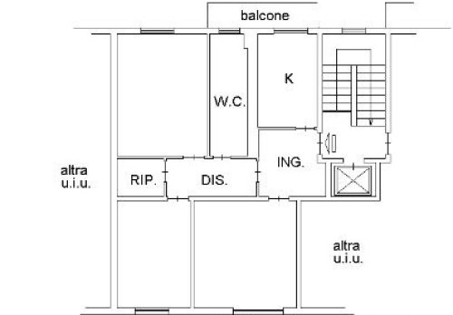 Planimetria Appartamento - VIA DEI LARICI 40