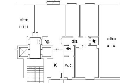 Planimetria Appartamento - VIA CAMILLO GIUSSANI 28
