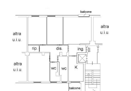 Planimetria Appartamento - VIA CAMILLO GIUSSANI 30