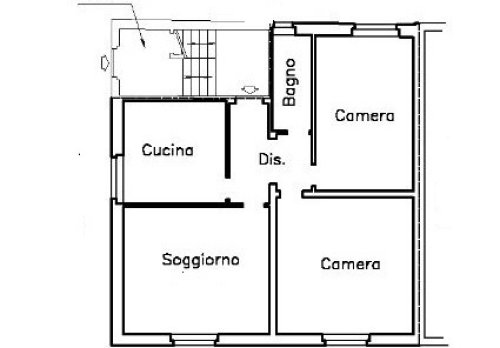 Planimetria Appartamento - Via Solferino 18