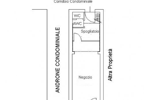 Planimetria Negozi, botteghe - via Daniele Ricciarelli n. 29