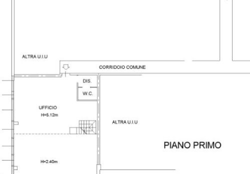 Planimetria Ufficio - Via Daniele Manin 2