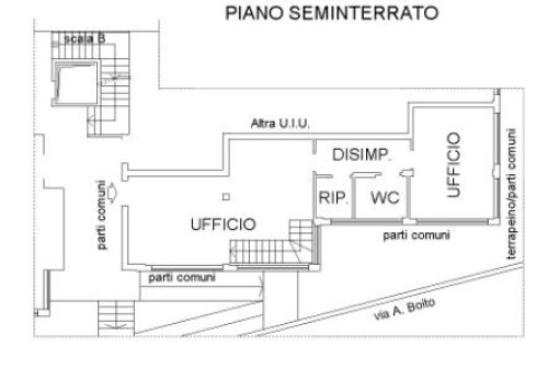 Planimetria Ufficio - Via Arrigo Boito 44