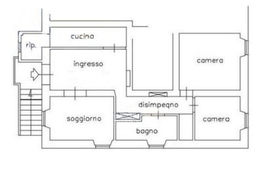 Planimetria Appartamento - Piazza Giosu Carducci n. 17