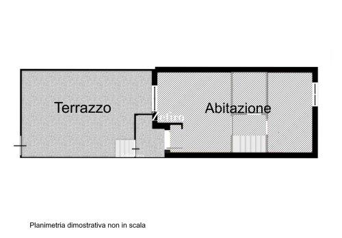Planimetria Val Di Fassa - Mazzin Loc. Fontanazzo - Appartamento con terrazzo e garage